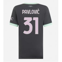 Dres AC Milan Strahinja Pavlovic #31 Rezervni za Žensko 2024-25 Kratak Rukav